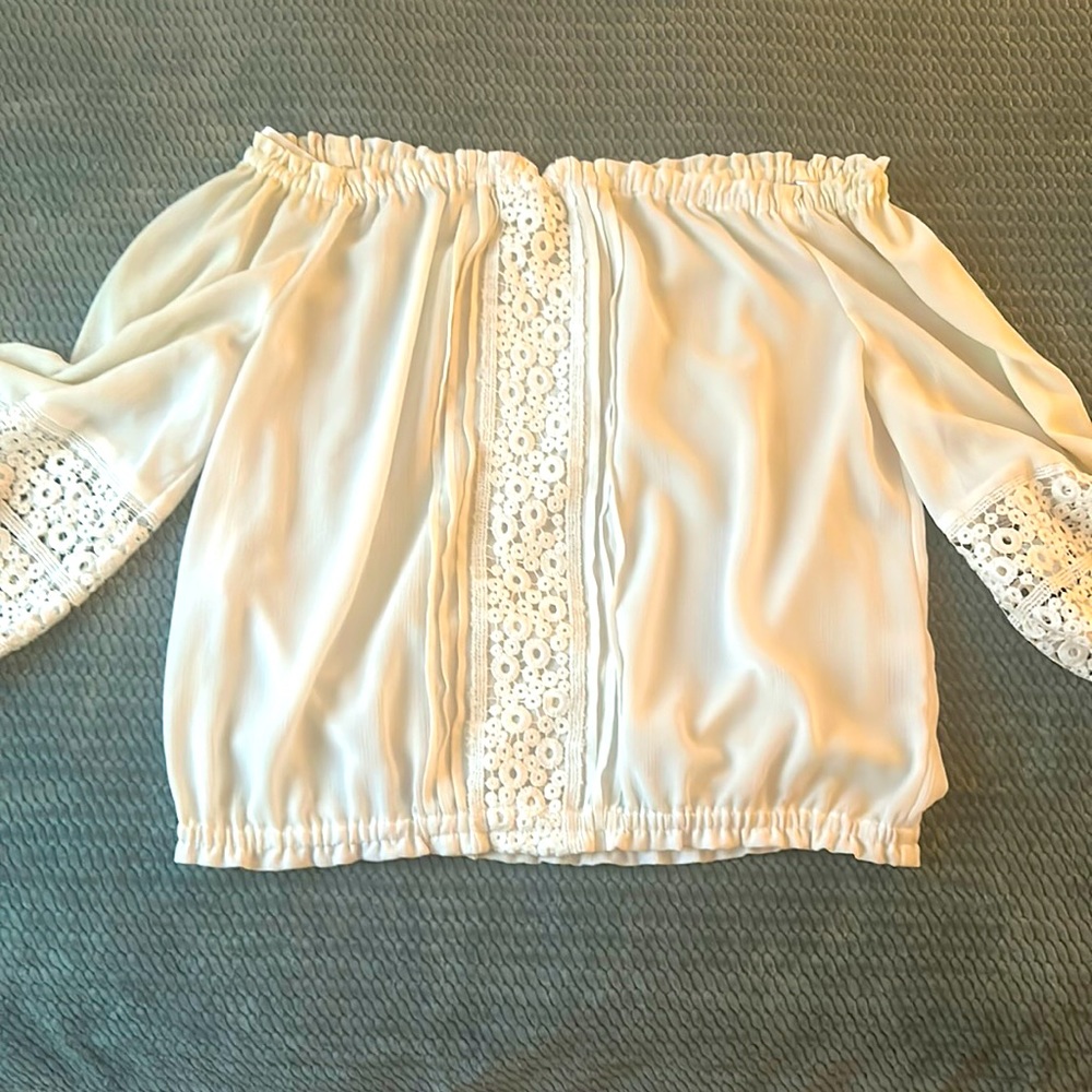 New York and Co Off the Shoulder Shirt